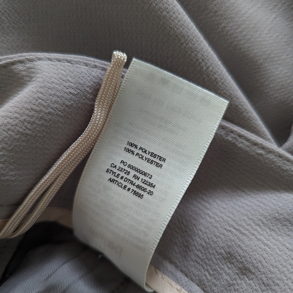 Aritzia tie front pants Opale Grey - Picture 3 of 3